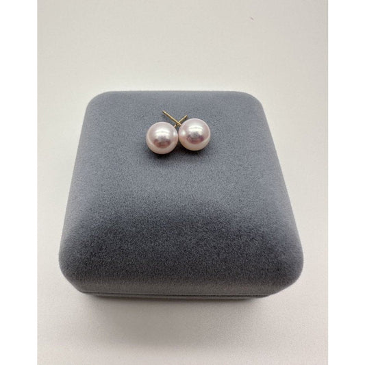 7.5-8.0 mm White Akoya AAA Pearl Stud Earrings