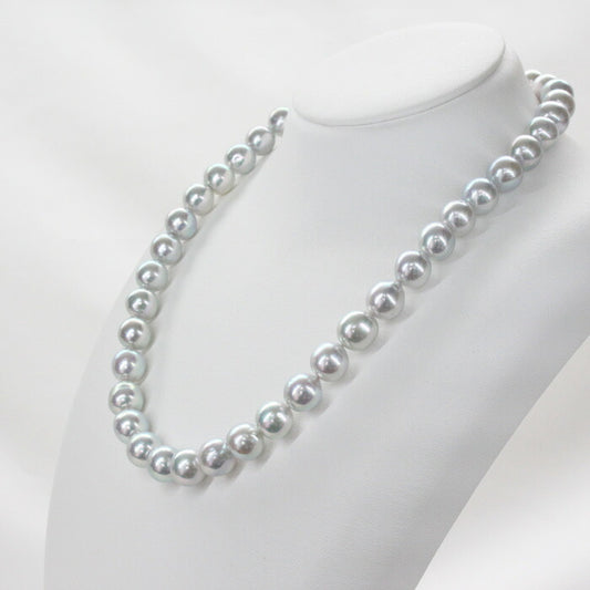 9.5-10mm Natural Blue Akoya Pearl necklace