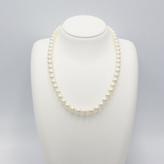 7.5-8mm White Hanadama Akoya Pearl