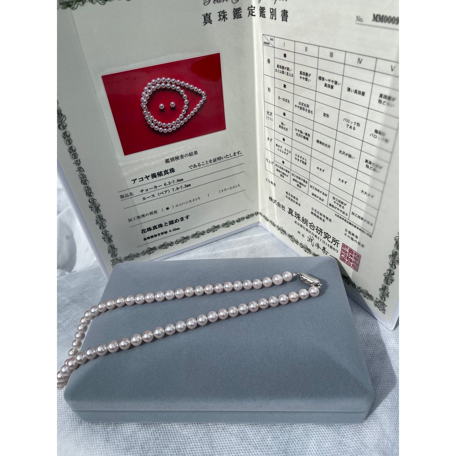 6.5-7mm Hanadama Pearl Necklace and Clip-on Earrings Set